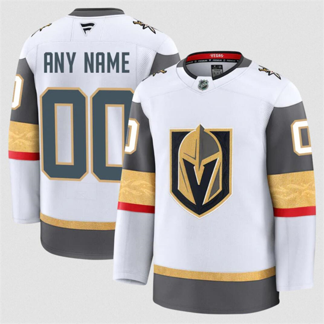 Men's Vegas Golden Knights ACTIVE PLAYER Custom White 2024-25 Home Stitched Hockey Jersey